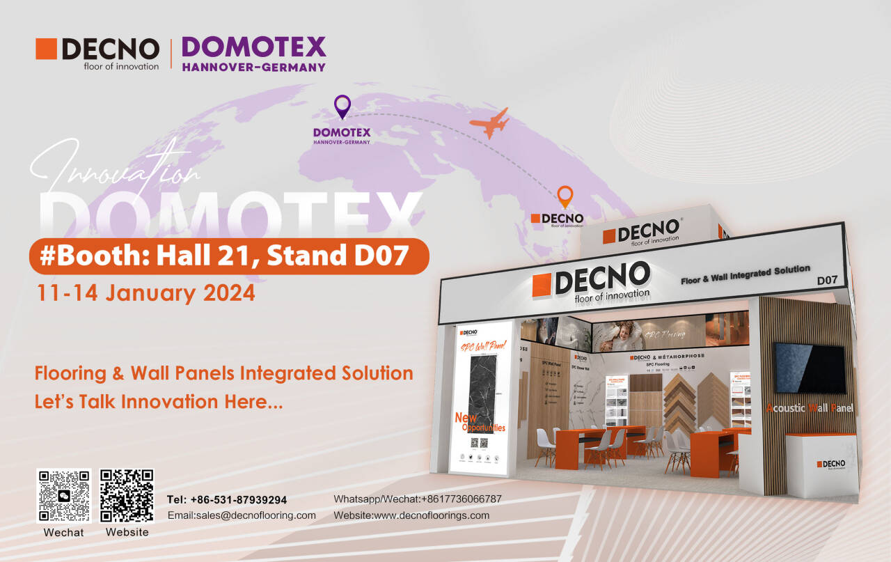 Новые технологии напольных покрытий на выставке DOMOTEX в Ганновере 2024 - DECNO