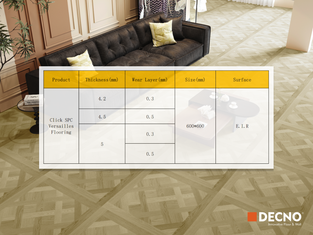 Напольные покрытия Versailles SPC Click｜DECNO