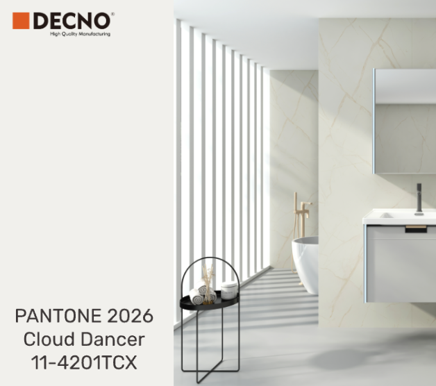Стеновые панели SPC Cloud White 2026 | DECNO x PANTONE